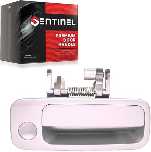 Sentinel Parts Outside Exterior Door Handle Front Right Passenger Side 040 White Compatible with 1997-2001 Toyota Camry Replaces # 69210-AA010-C0, TO1311114 in Kuwait