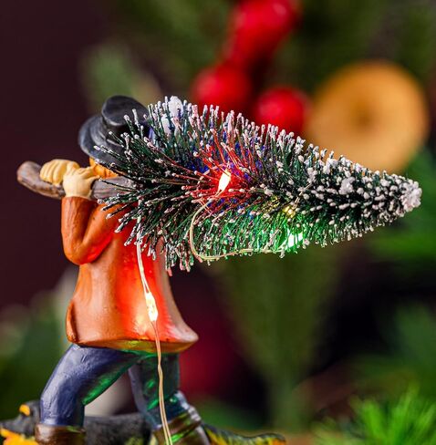Christmas Village Decoration for Little boy and Dog， Battery Powered Luminous LED, Suitable for Home Decoration During Christmas, Holidays, Parties, and New Year。 in Saudi Arabia