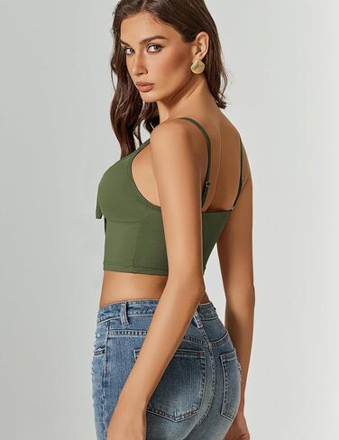Avidlove Women Sexy Tie Tie Pront Front Top V Dece Cutout Spaghetti Strap Y2K Cami Tank Top Out out Camisole Tops in Saudi Arabia