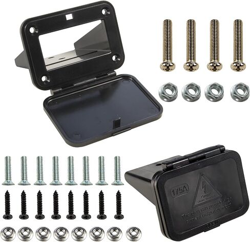 175A Plug Mounting Panel Base with Dust Cover Compatible with Anderson SB175 Series, Flush Mount Bracket Panel Kit for Winch, RV, Truck, Marine, Trailer, 2pcs in Saudi Arabia