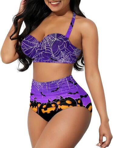 Yewattles Womens Bikini قطعتين للسباحة البطن. in Kuwait