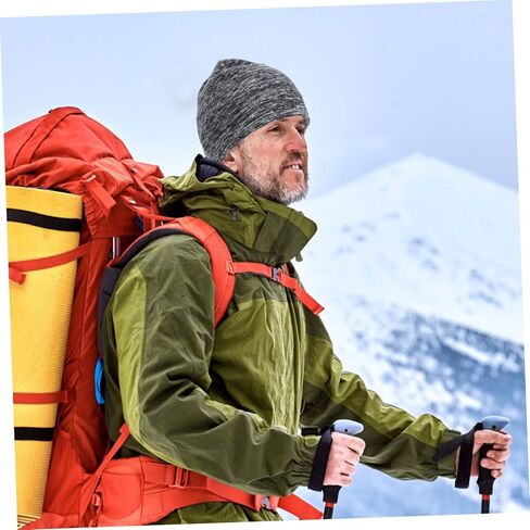 1pc Beanie Hat Unisex Windproof Outdoor Cycling Cap Thicken Cold Design for Warmth and Comfort for Activities -Cold Grey in Saudi Arabia