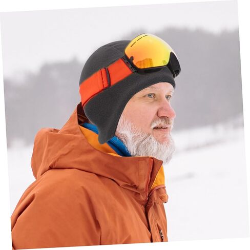 SAFIGLE Thermal Fleece Hat for Outdoor Activities Windproof Ear Cover Beanie for Skiing Cycling and Cold Weather Sports Stylish and Design Grey in Saudi Arabia