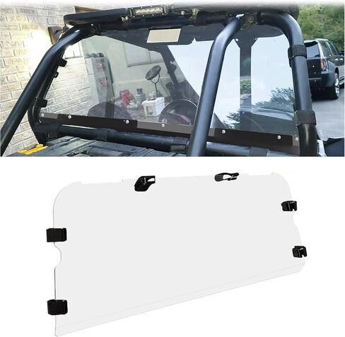 زجاج أمامي خلفي ملون من ECOTRIC متوافق مع 2014+ Polaris RZR XP 1000 XP 4 1000 2016-2022 RZR XP TURBO XP 4 TURBO الزجاج الأمامي الداكن سهل التركيب in Saudi Arabia