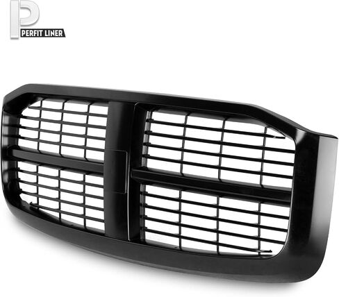Perfit Liner قطع غيار جديدة للبديل الأمامي Grille Grille Grille متوافق مع 2006-2009 Dodge Ram Pickup Truck 1500 2500 3500 CH1200280 5JY121SPAE in Kuwait
