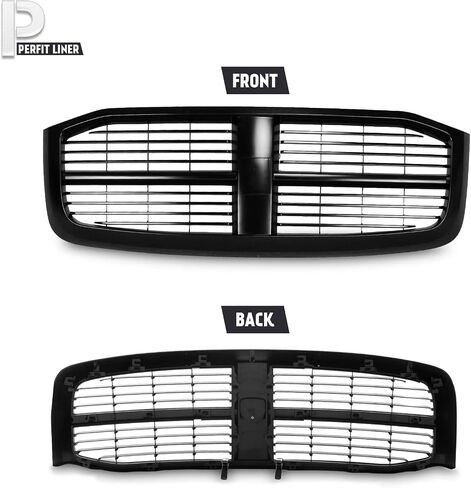 Perfit Liner قطع غيار جديدة للبديل الأمامي Grille Grille Grille متوافق مع 2006-2009 Dodge Ram Pickup Truck 1500 2500 3500 CH1200280 5JY121SPAE in Kuwait