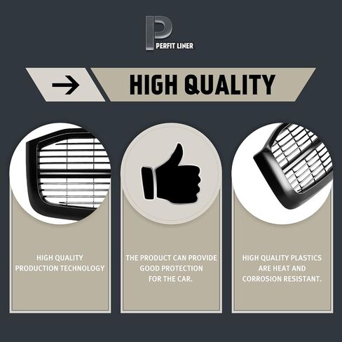 Perfit Liner قطع غيار جديدة للبديل الأمامي Grille Grille Grille متوافق مع 2006-2009 Dodge Ram Pickup Truck 1500 2500 3500 CH1200280 5JY121SPAE in Kuwait