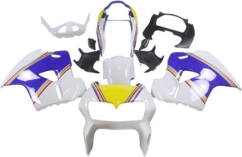 ABS Compression Full Fairing Kit Fit for Honda VFR800 1998 1999 2000 2001 Motorcycle Plastic Plastic Body Body Frame Set - Silver in Kuwait