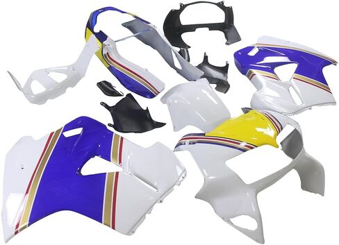 ABS Compression Full Fairing Kit Fit for Honda VFR800 1998 1999 2000 2001 Motorcycle Plastic Plastic Body Body Frame Set - Silver in Kuwait