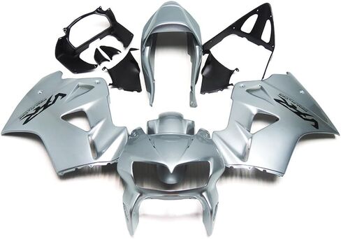 ABS Compression Full Fairing Kit Fit for Honda VFR800 1998 1999 2000 2001 Motorcycle Plastic Bodywork Body Frame Cowling Set - Silver in Kuwait