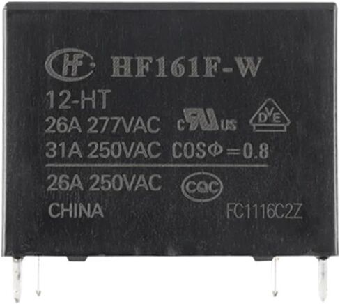 12V Relay HF161F-W-12-HT HF161F W 12 HT HF161FW12HT Solar Relay 12VDC DC12V 12V 31A 4PIN in Saudi Arabia