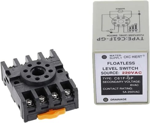 C61F-GP AC220V Level Relay Floatless Level Switch C61F - GP Water Level Controller Switch Pump Automatically Switches with Base in Saudi Arabia