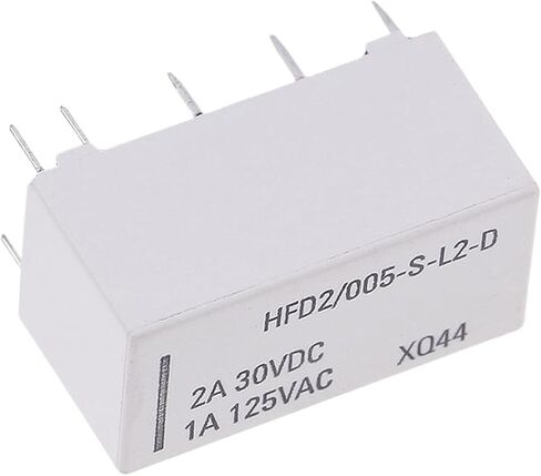 1x REALY 5V Coil Relay Relay DPDT 30VDC 2A 1A 125VAC HFD2/005-S-L2-D REALY 10 دبابيس in Saudi Arabia