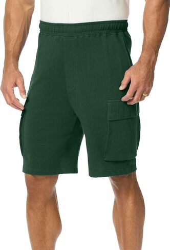KingSize Men's Big & Tall French Terry Cargo Shorts in Saudi Arabia