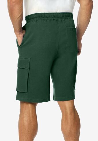 KingSize Men's Big & Tall French Terry Cargo Shorts in Saudi Arabia