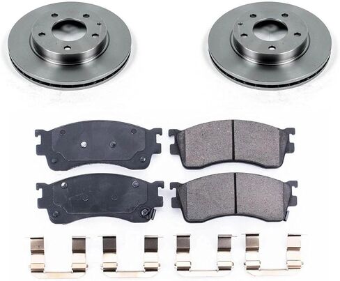 POWERSTOP KOE788 Autospecialty Front Replacement Brake Kit-OE Brake Rotors & Ceramic Brake Pads For Mazda Protege 2001-2003, Mazda Protege5 2002-2003 [Model Specific] in Saudi Arabia