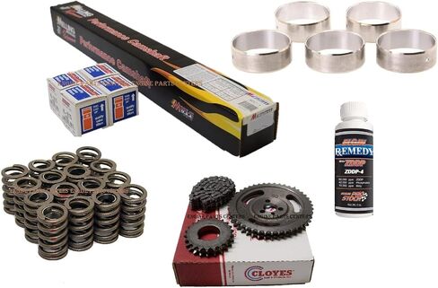 RV torque MTC-1 Cam & Lifter kit Valve Springs, Cam Bearings & DBL. Row Timing Set compatible with Chevrolet 283 305 327 350 Chevy Camshaft in Saudi Arabia
