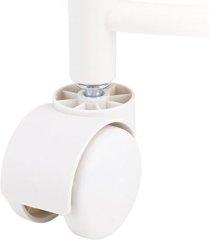 Yosoo 300lbs Capacity Low Roller Seat Plastic Rolling Stool, 360 Degree Swivel Low Height Seat with Mute Wheel for Office, Garage, Shop (White) in Saudi Arabia