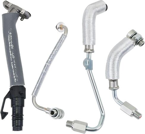 4Pcs Turbo Oil Return Drain Line and Oil Feed Pipe Kit Compatible with Chevy Cruze Sonic Trax 2011-2021 Compatible with Buick Encore 2013-2021 Replaces 25200947 55592600 55587854 55567067 in Saudi Arabia