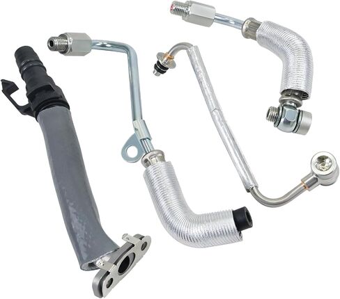 4Pcs Turbo Oil Return Drain Line and Oil Feed Pipe Kit Compatible with Chevy Cruze Sonic Trax 2011-2021 Compatible with Buick Encore 2013-2021 Replaces 25200947 55592600 55587854 55567067 in Saudi Arabia