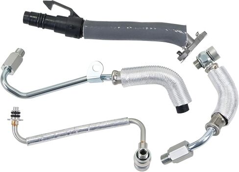 4Pcs Turbo Oil Return Drain Line and Oil Feed Pipe Kit Compatible with Chevy Cruze Sonic Trax 2011-2021 Compatible with Buick Encore 2013-2021 Replaces 25200947 55592600 55587854 55567067 in Saudi Arabia