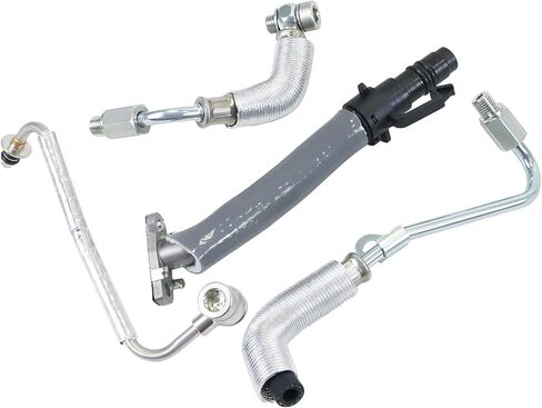 4Pcs Turbo Oil Return Drain Line and Oil Feed Pipe Kit Compatible with Chevy Cruze Sonic Trax 2011-2021 Compatible with Buick Encore 2013-2021 Replaces 25200947 55592600 55587854 55567067 in Saudi Arabia
