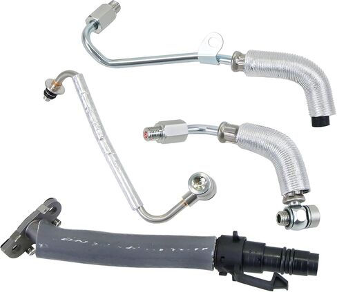 4Pcs Turbo Oil Return Drain Line and Oil Feed Pipe Kit Compatible with Chevy Cruze Sonic Trax 2011-2021 Compatible with Buick Encore 2013-2021 Replaces 25200947 55592600 55587854 55567067 in Saudi Arabia