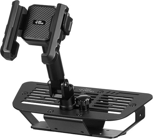 JOYTUTUS Metal Dash Mount Phone Holder Compatible with 2007-2018 Wrangler JK(Not Fit 2018 Wrangler JL) | Custom Fit Phone Mount Expansion Platform| One-Hand Adjustable Clip in Saudi Arabia