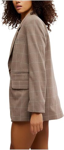 Free People Women's Paper Cut Blazer Pinstrip in Saudi Arabia