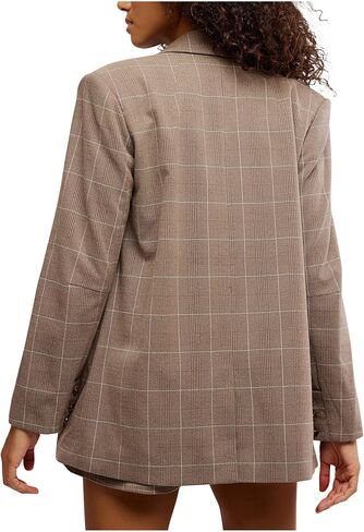 Free People Women's Paper Cut Blazer Pinstrip in Saudi Arabia