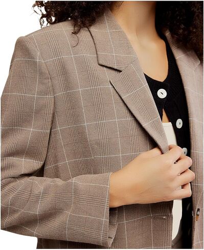 Free People Women's Paper Cut Blazer Pinstrip in Saudi Arabia