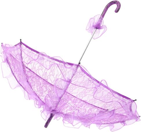Lace Parasol Umbrella,Vintage Lace Parasol,Wedding Bridal Umbrella 23.6x22.2in Elegant Decorative Photography Prop Craft for Women Wedding Party in Saudi Arabia