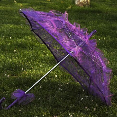 Lace Parasol Umbrella,Vintage Lace Parasol,Wedding Bridal Umbrella 23.6x22.2in Elegant Decorative Photography Prop Craft for Women Wedding Party in Saudi Arabia