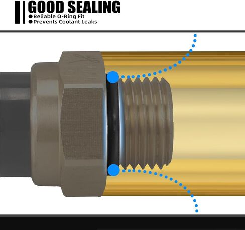 Nicecnc M16 X P1.5mm المبرد مفتاح مروحة المبرد متوافق مع Honda CBR1100XX 1997-2000 ، Goldwing 1500 1988-2000 ، Magna 750 1994-2003 ، VTX1300R 2005-2009 ، Super Hawk 1000 1998-2005 ، See Fitments in Kuwait