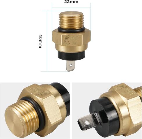Nicecnc M16 X P1.5mm المبرد مفتاح مروحة المبرد متوافق مع Honda CBR1100XX 1997-2000 ، Goldwing 1500 1988-2000 ، Magna 750 1994-2003 ، VTX1300R 2005-2009 ، Super Hawk 1000 1998-2005 ، See Fitments in Kuwait