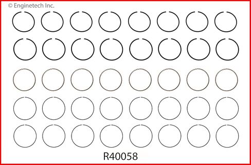 Master Engine Rebuild Kit for 93-95 GM/Chevrolet 5.7L/350 Truck/Van/SUV - Includes Camshaft, Full Gasket Set, Oil Pump, Bearings, Pistons and Rings in Kuwait