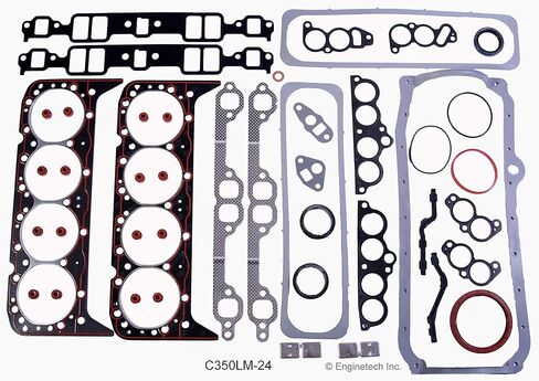 Master Engine Rebuild Kit for 93-95 GM/Chevrolet 5.7L/350 Truck/Van/SUV - Includes Camshaft, Full Gasket Set, Oil Pump, Bearings, Pistons and Rings in Kuwait