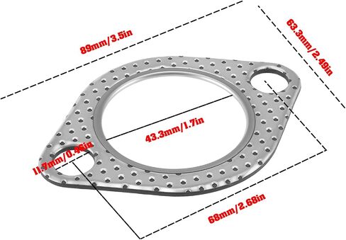 2PCS Car Ored Gasket 18301436334 متوافق مع BMW 3er E46 5er E39 Z3 ، 18301440183 in Kuwait