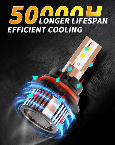 متوافق مع Ford F150 F250 F350 F450 1997 1998 1999 2000 2001 2003 HI/LO Dual Beam Light Bulb ، 12V 55W 6000K ، Pack of 2 in Saudi Arabia