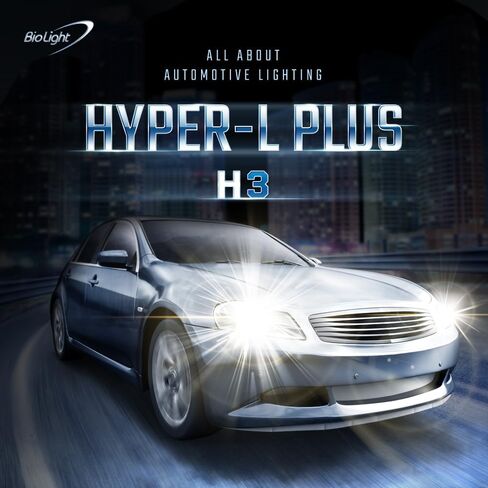 مصباح المصابيح الأمامية HLP HLOGEN ، لمبة H3 ، مصابيح رأس 55W ساطعة 12V 55W ، 3200K ， عالي ومنخفضة ضوء الضباب ، مصابيح ضوء السيارات ، متوافقة مع DOT (H3 2PACK) in Kuwait
