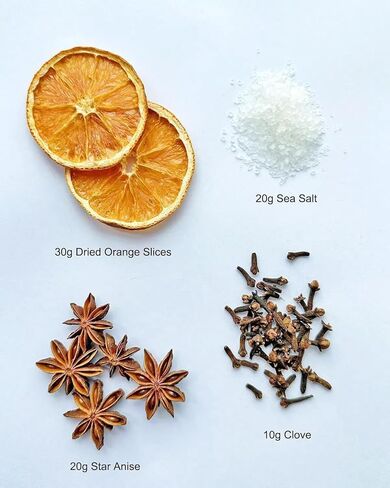 Farmhouse Potpourri Simmering, Apple Cinnamon Potpourri Simmer Pot with Cedar Stems, Pine Needles, Salt, Christmas Potpourri Bowl Filler for Housewarming, Host/Hostess, Country Lovers in Saudi Arabia