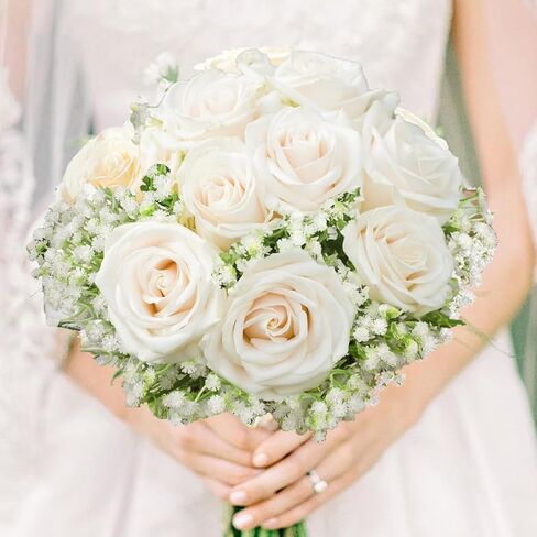 120 PCS BABY BRASE الزهور الاصطناعية بشكل كبير ， الزهور الاصطناعية الاصطناعية الاصطناعية التنفس الغجر الزهور الفقرة ديكورات لحفل الزفاف ديكور المنزل (120 جهاز كمبيوتر) in Kuwait