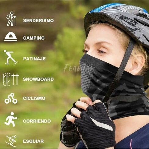 Bandana Sports & Outdoor Activities Multifunctional Elastic Scarf, Face and Neck Protection, Unixex, UV Protection in Kuwait