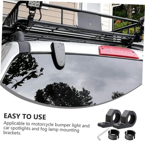 1SET Auto Car Spotlight Bracket Bracket Motorcycle Light Mounting Kit Tiving مع مصابيح الضباب LED تصميم قوي ومستقر لرف السقف وبار الثور in Kuwait