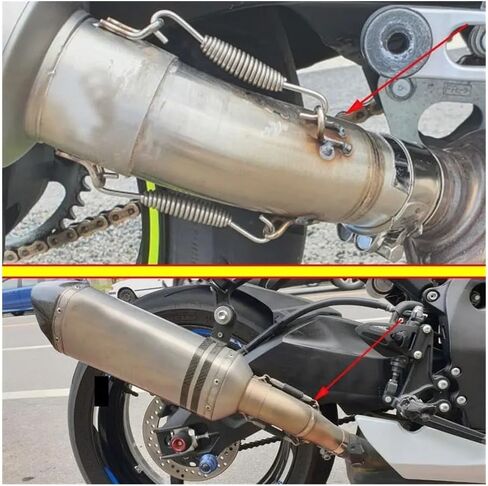 دراجة نارية العادم كاتم الصوت كاتم الصوت أنبوب التوصيل الأوسط ل S & uzuki لـ GSXR 600 750 K11 2011 2013 2014 2014 in Saudi Arabia