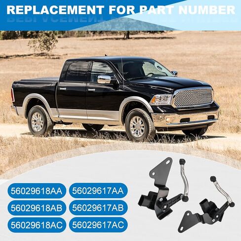 jdmon 2pcs الخلفية الخلفية اليسار واليمين مستشعرات ارتفاع مستوى الركوب متوافقة مع RAM 1500 2013-2016 ، استبدال 56029618AA 56029618AB 56029618AC in Kuwait