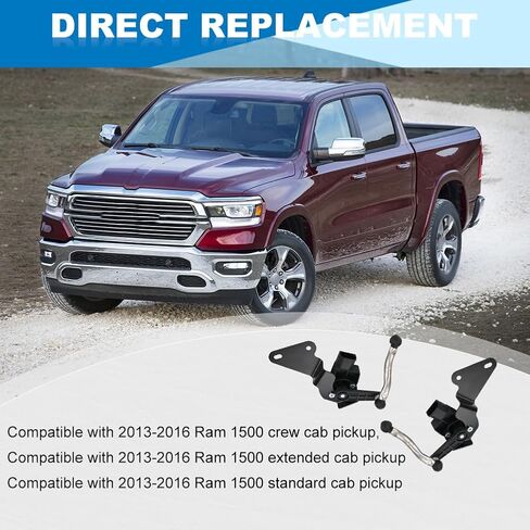 jdmon 2pcs الخلفية الخلفية اليسار واليمين مستشعرات ارتفاع مستوى الركوب متوافقة مع RAM 1500 2013-2016 ، استبدال 56029618AA 56029618AB 56029618AC in Kuwait