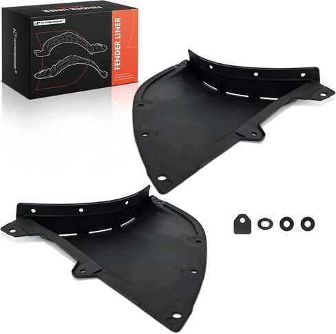 A-Premium Pair Front Inner Fenders Liner Splash Shield Set with Clips - Compatible with Mazda 3 2019-2020 - Factory Fresh (PP), Not Refurbished or Recycled in Saudi Arabia