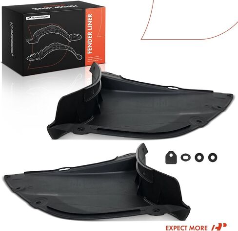 A-Premium Pair Front Inner Fenders Liner Splash Shield Set with Clips - Compatible with Mazda 3 2019-2020 - Factory Fresh (PP), Not Refurbished or Recycled in Saudi Arabia