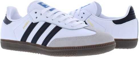 adidas Samba OG Womens Shoes Size 7, Color: Cream Light/Silver/Gum-White in Saudi Arabia